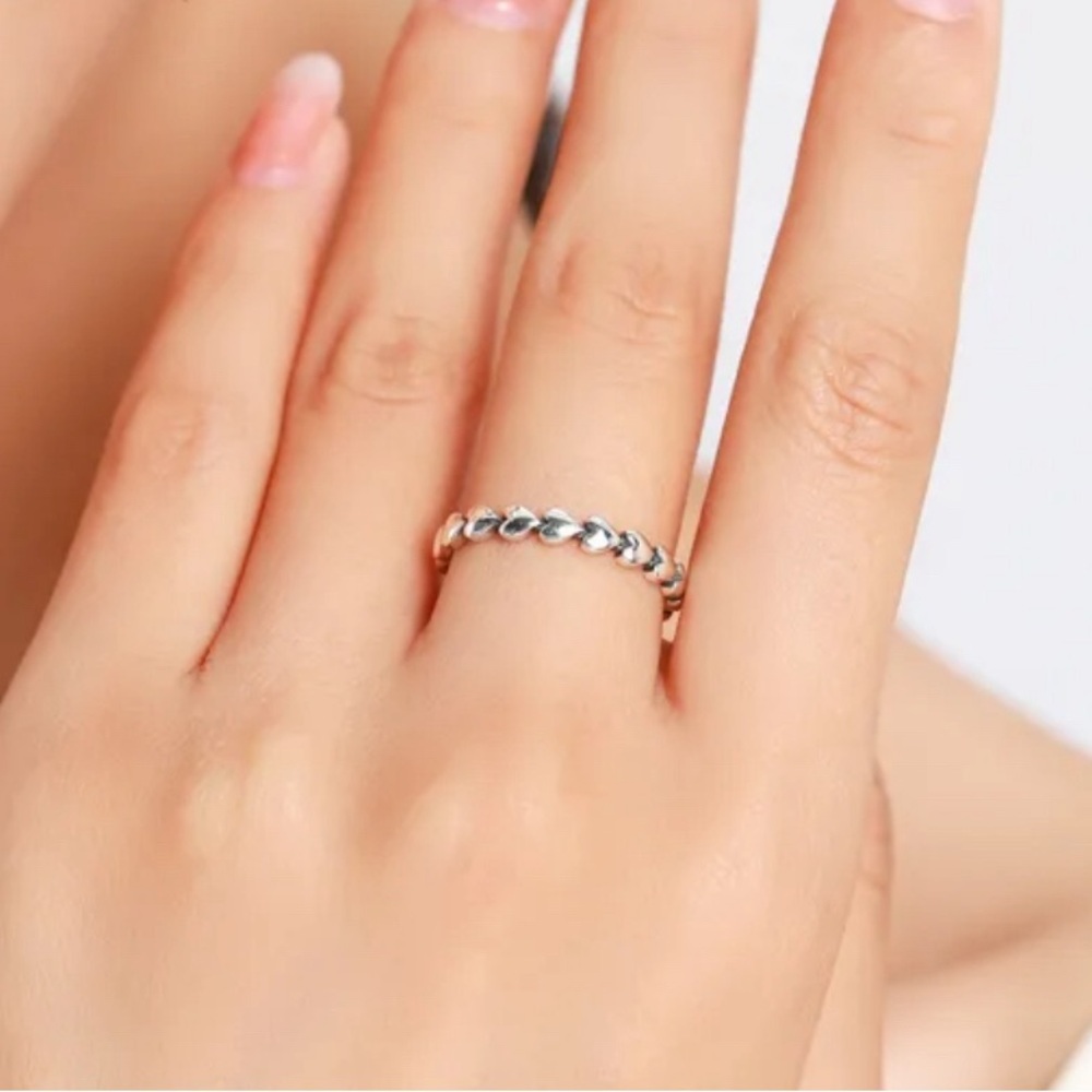 925 Sterling Silver Rings Heart Shape